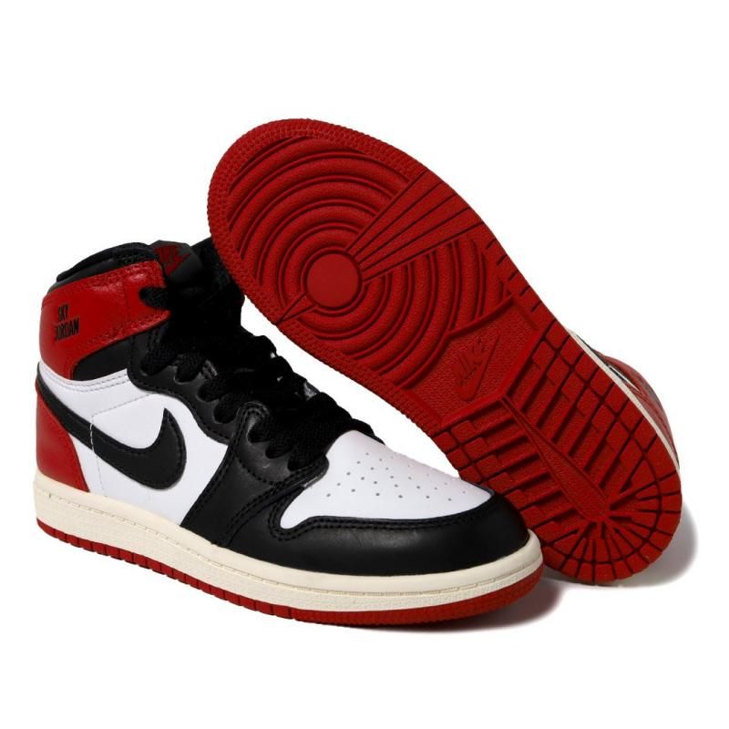 NIKE AIR JORDAN 1 RETRO HIGH OG PS Black Toe Reimagined
