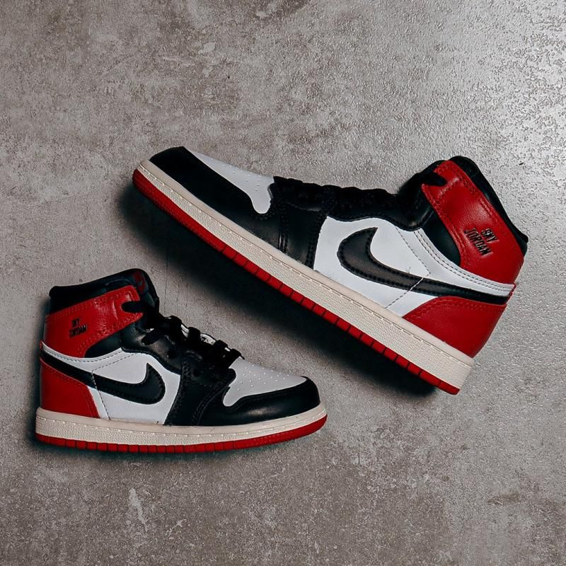 NIKE AIR JORDAN 1 RETRO HIGH OG TD Black Toe Reimagined