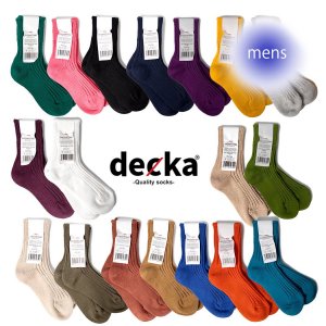 ڥ󥺡decka -quality socks- Organic Ribbed Socks | Short Length ǥ ˥å  å  ORG-02