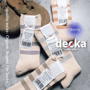 ڥ󥺡decka -quality socks- Organic Striped Pile Socks ǥ ˥å ȥ饤 å  ORG-05