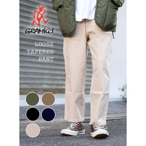 GRAMICCI LOOSE TAPERED PANT ߥ 롼 ơѡ ѥ BLACK CHINO DOUBLE/NAVY OLIVE US CHINO ܥ G103-OGT