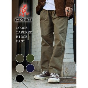 GRAMICCI LOOSE TAPERED RIDGE PANT BLACK DOUBLE/NAVY OLIVE DUSKY/OLIVE PIGMENT/SAGE/GREEN G114-OGT