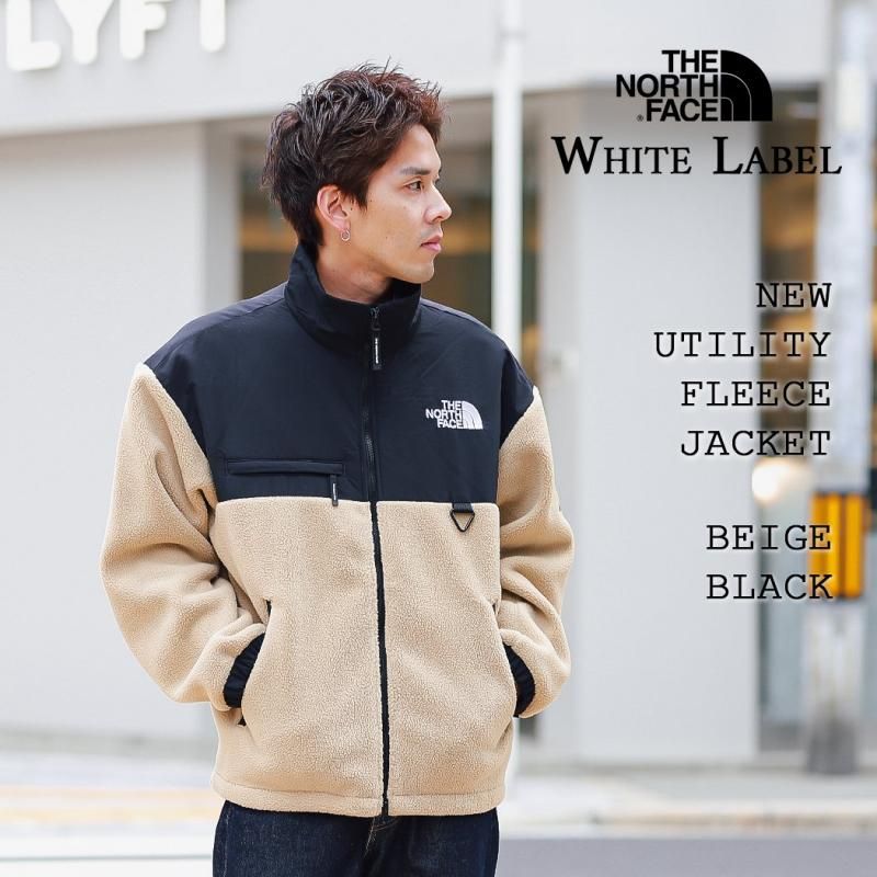  THE NORTH FACE WHITE LABEL NEW UTILITY FLEECE JACKET BEIGE BLACK   Ρե ե꡼ 㥱å NJ4FQ52L