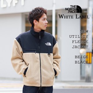  THE NORTH FACE WHITE LABEL NEW UTILITY FLEECE JACKET BEIGE BLACK   Ρե ե꡼ 㥱å NJ4FQ52L