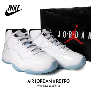 NIKE AIR JORDAN 11 RETRO White/Legend Blue ʥ  硼 ȥ ˡ (  쥸ɥ֥롼  ۥ磻 CT8012-104 )