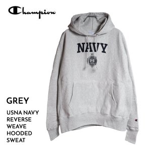  Champion USNA NAVY REVERSE WEAVE HOODED SWEAT GREY ԥ С ѡ CS3051940