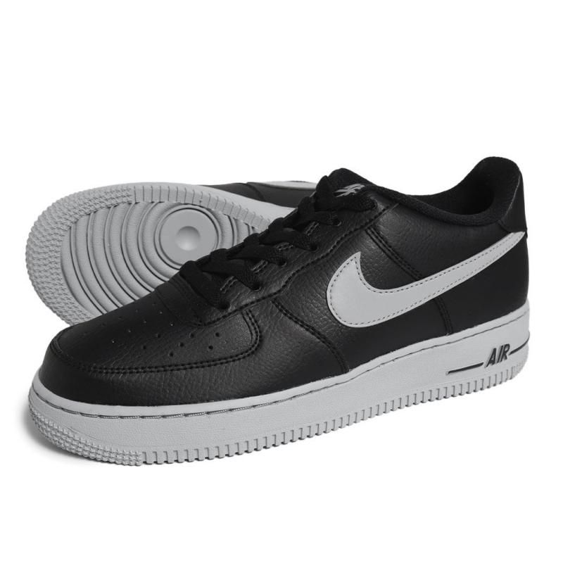 NIKE AIR FOCE 1 GS BLACK/WOLF GREY ナイキ エアフォース NIKE AIR FOCE 1 GS BLACK/WOLF GREY ナイキ エアフォース