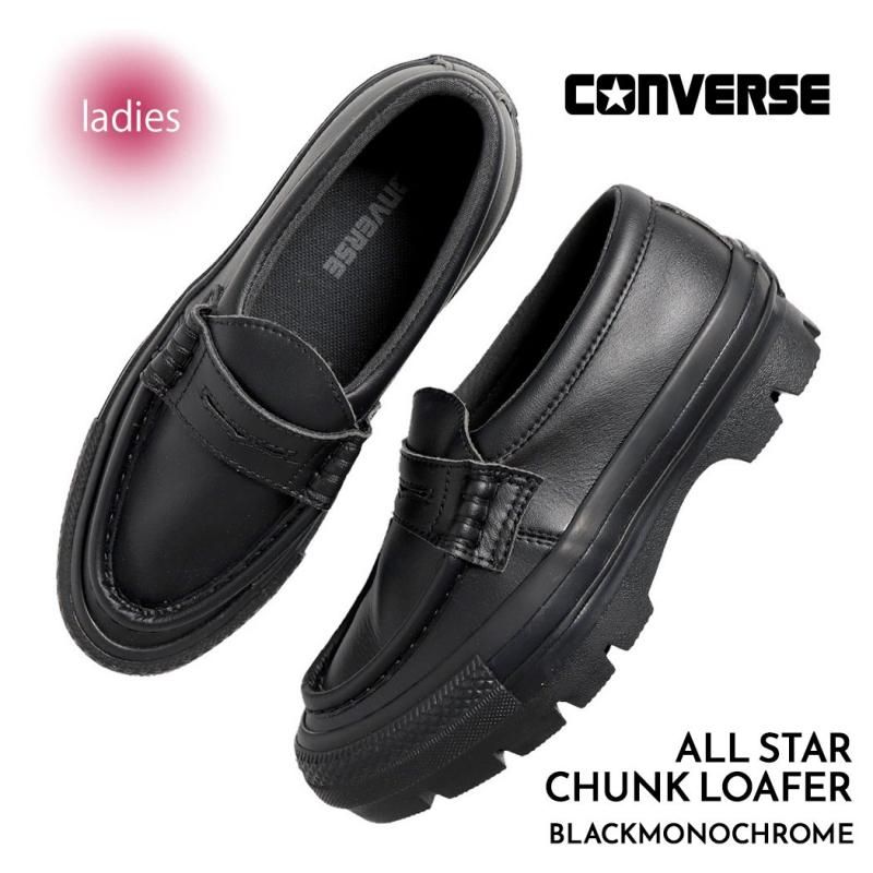 CONVERSE ALL STAR CHUNK LOAFER BLACKMONOCHROME С 륹  ե ˡ  31314200