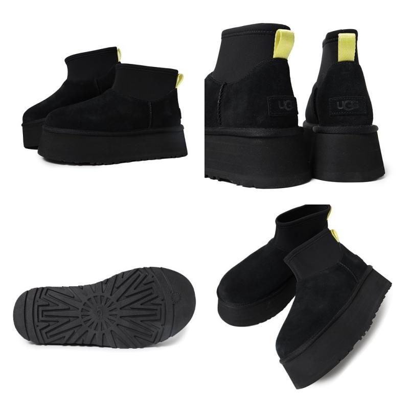 UGG WOMENS CLASSIC MINI DIPPER CHESTNUT BLACK アグ ウィメンズ