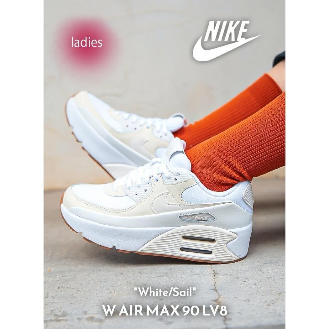 NIKE W AIR MAX 90 LV8 White/Sail ʥ  ޥå ˡ (  ۥ磻 ١  ǥ FD4328-111  )