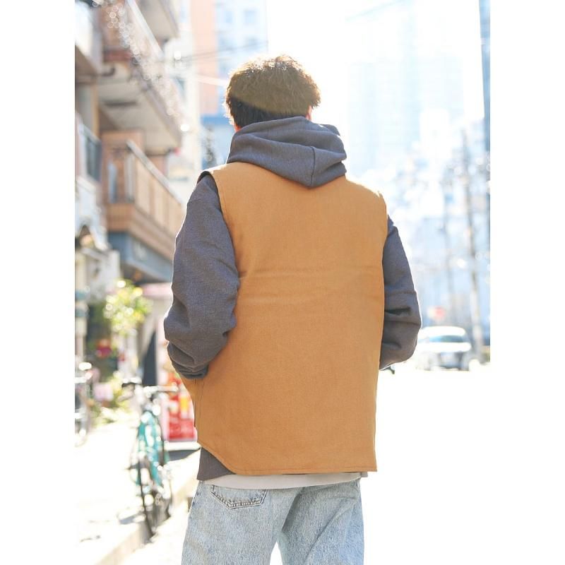 Carhartt ダックベスト　ブラウン Carhartt ダウンベスト ベスト ダックベスト メンズ レディース