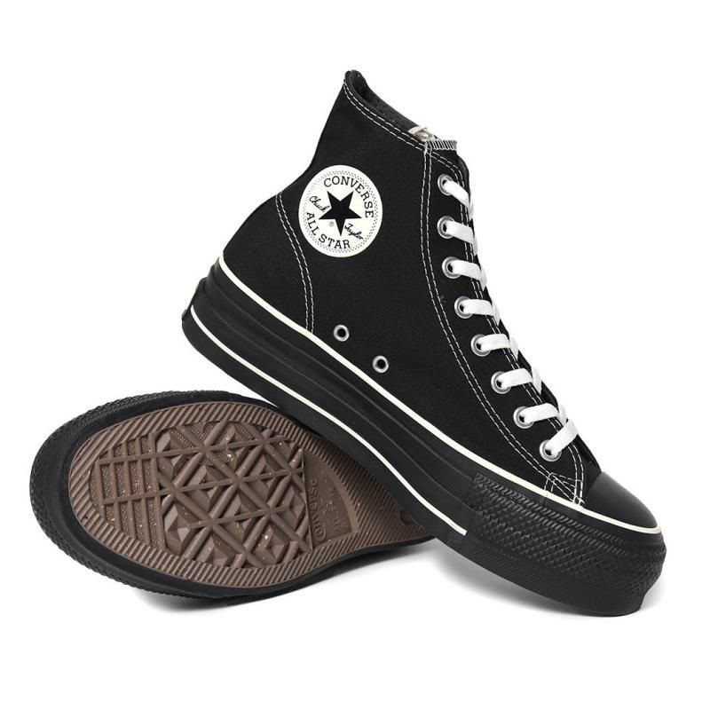 CONVERSE ALL STAR (R) LIFTED OVERTAPE ST HI BLACK/BLACK