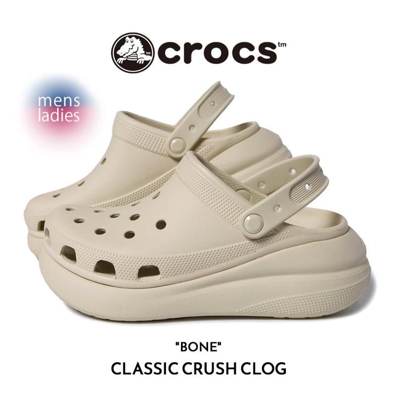 crocs CLASSIC CRUSH CLOG BONE å 饷å å å  饤 ܡ   207521-2Y2