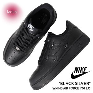  NIKE WMNS AIR FORCE 1 '07 LX BLACK SILVER ʥ  ե ˡ ̤ȯ  ֥å ǥ HQ1180-001