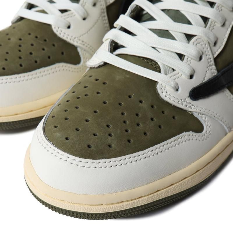Travis Scott × NIKE AIR JORDAN 1 LOW OG SP MEDIUM OLIVE Travis Scott × NIKE AIR JORDAN 1 LOW OG SP MEDIUM OLIVE