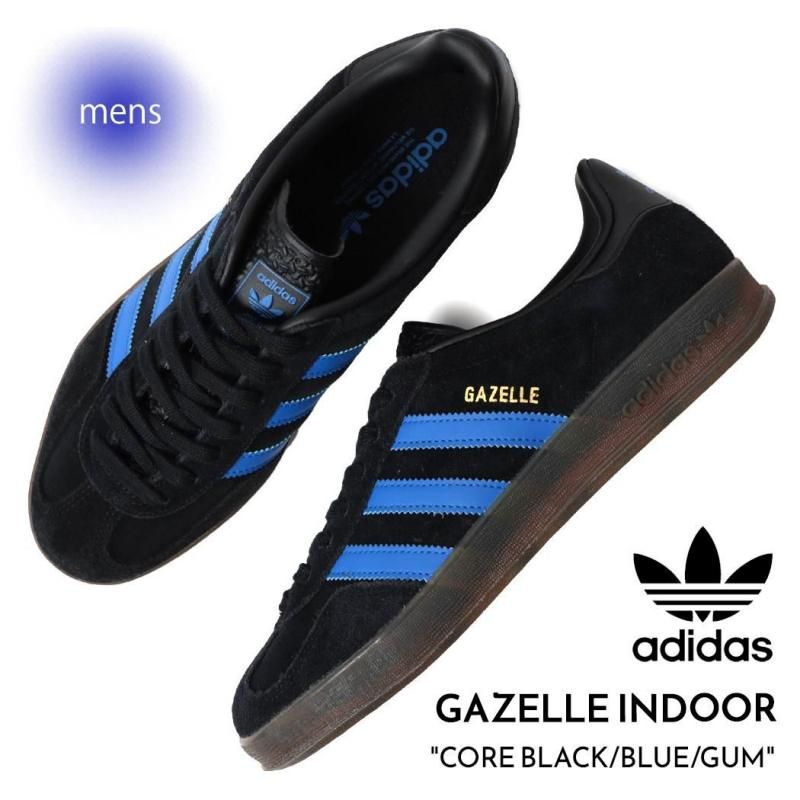 adidas GAZELLE INDOOR CORE BLACK/BLUE/GUM アディダス ガゼル