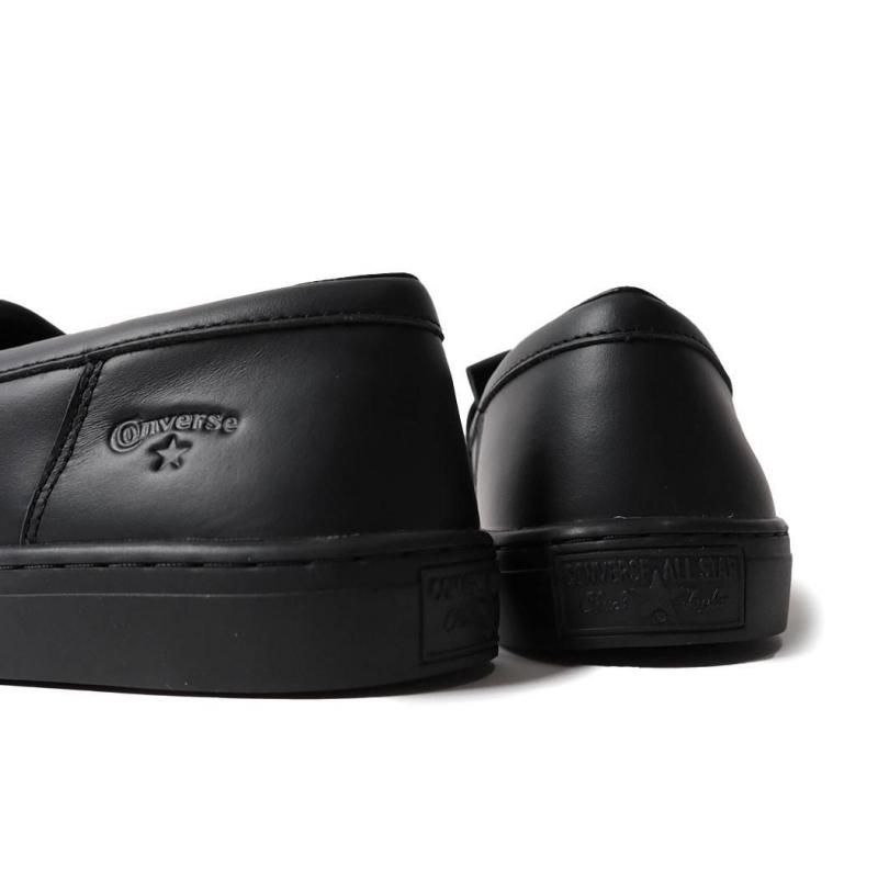 美品 コンバース レザー クップ ローファー ローファー スニーカー コンバース「オールスター クップ」“ローファー風”レザー
