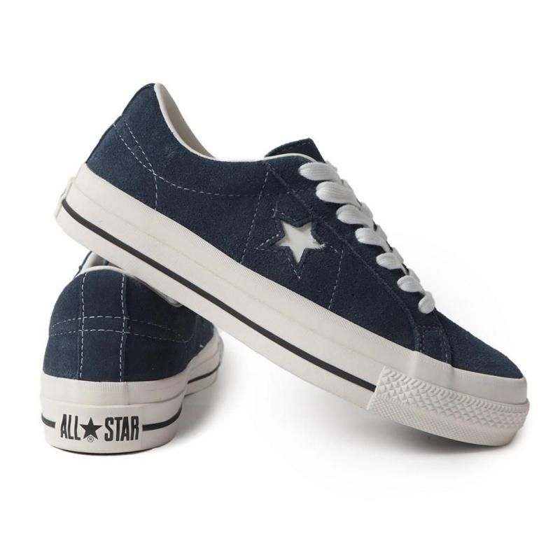 CONVERSE ONE STAR LOW　24,5cm 濃紺 スエード converse（コンバース） ONE STAR（ワンスター） スエード
