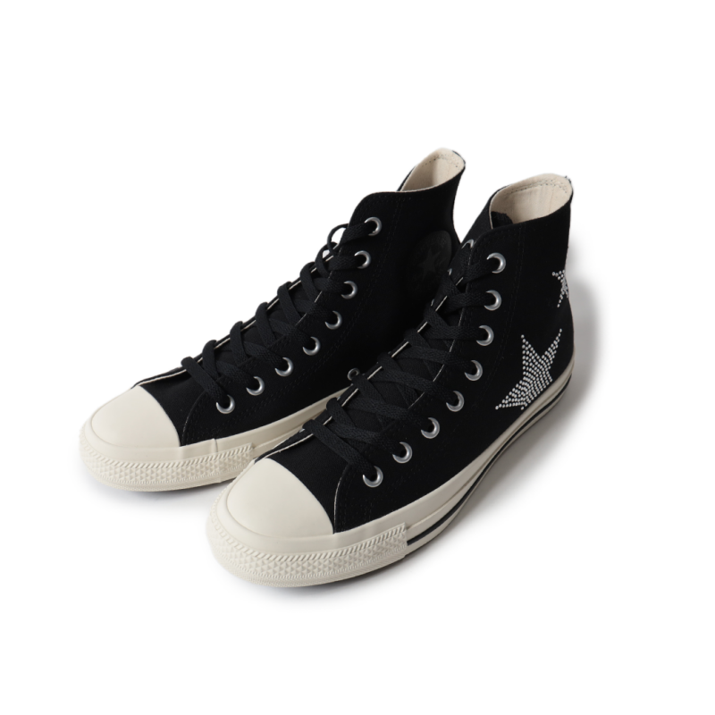 早割クーポン！ CONVERSE コンバース BLACK/WHITE HI ST RHINESTONE STAR ALL ルアー・フライ