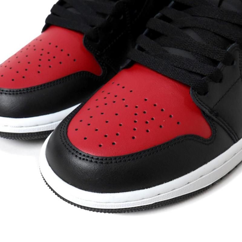 Nike Air Jordan ナイキローカット シューズ ブラック/レッド NIKE AIR JORDAN 1 MID Bred Twist ナイキ エア ジョーダン