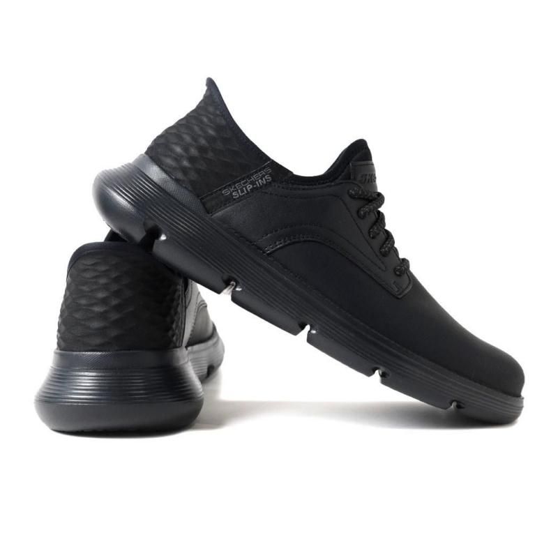 SKECHERS GARZA - GERVIN BLACK スケッチャーズ ガルザ カービン