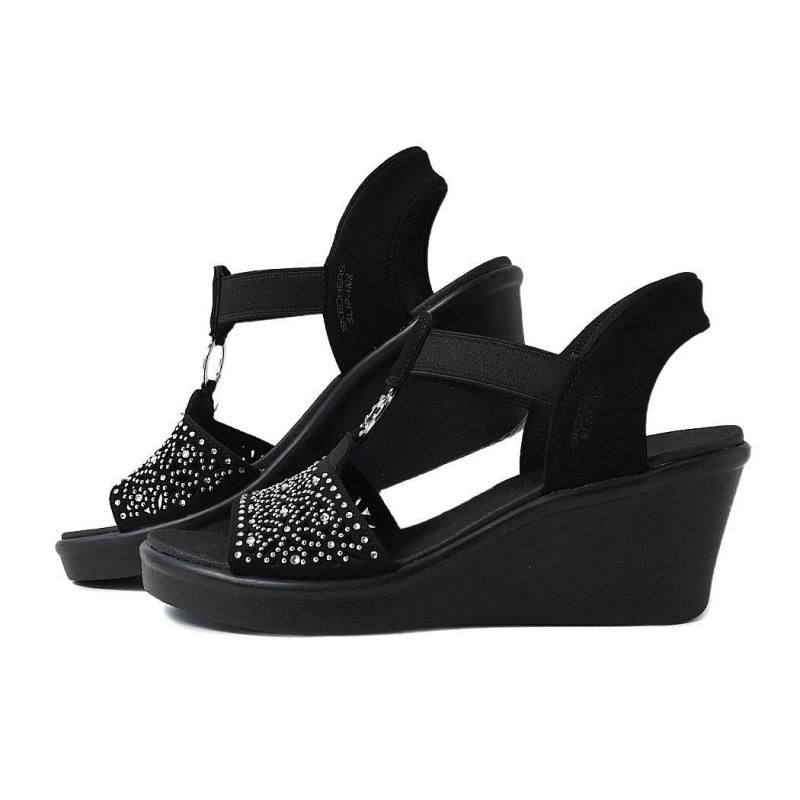 SKECHERS RUMBLE ON-DANCING AWAY BLACK å㡼 ֥ SANDAL  åץ SLIP INS ڡ 119619