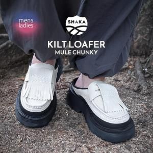 SHAKA KILT LOAFER MULE CHUNKY LINEN 㥫  ե ߥ塼 󥭡 ˡ ( ١  ǥ  SK-308 )