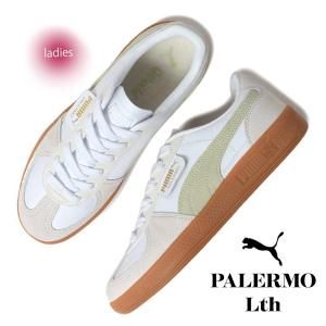 PUMA PALERMO LTH White-Vapor Gray ס ѥ 쥶 ˡ (  ۥ磻 졼  ǥ  396464-18 )