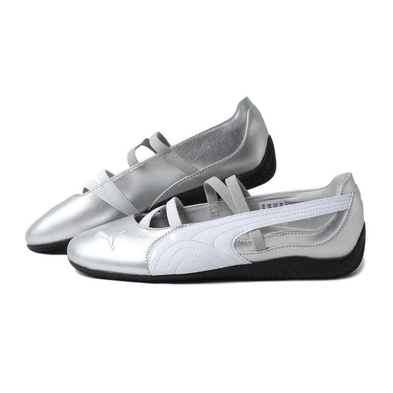 Puma ストラップ付きバレエシューズ シルバー PUMA SPEEDCAT BALLET SILVER プーマ スピードキャット バレエ