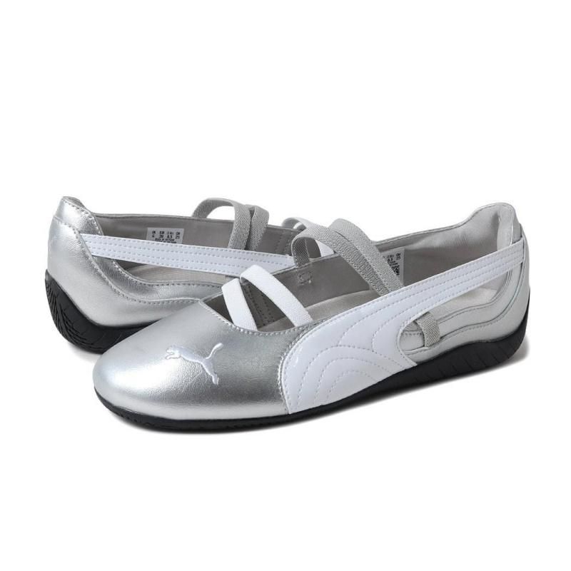 Puma ストラップ付きバレエシューズ シルバー PUMA SPEEDCAT BALLET SILVER プーマ スピードキャット バレエ