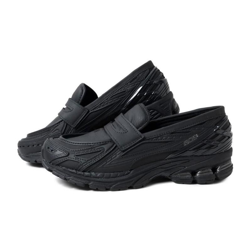 NEW BALANCE U1906LBN LOAFER BLACK LEATHER ˥塼Х ե ˡ (  ֥å 쥶 )