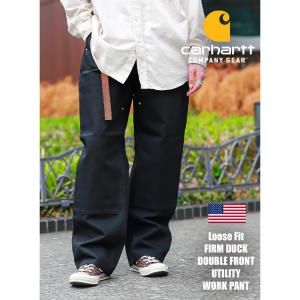 CARHARTT LOOSE FIT FIRM DUCK DOUBLE FRONT UTILITY WORK PANT BLACK ϡ å ѥ  ֥å B01 106679