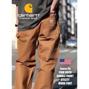 CARHARTT LOOSE FIT FIRM DUCK DOUBLE FRONT UTILITY WORK PANT BROWN ϡ å ѥ  ֥饦 B01 106679