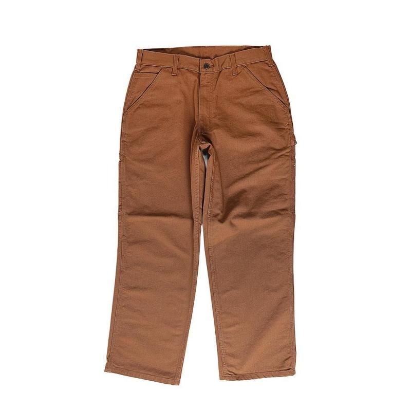 Carhartt ブラウン ワークパンツ CARHARTT LOOSE FIT WASHED DUCK UTILITY WORK PANT BROWN