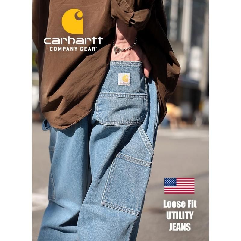 CARHARTT Loose Fit Utility Jeans COVE ϡ 롼 ǥ˥ ѥ  DENIM å ڥ󥿡 104941 BD4941