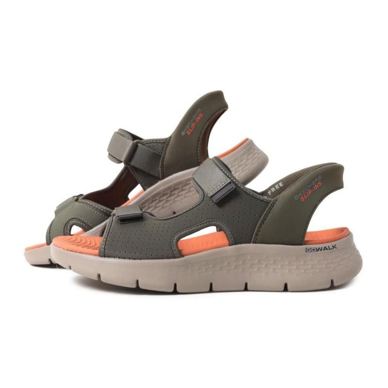 SKECHERS SLIP-INS GO WALK FLEX SANDAL-EASY ENTRY OLIVE å㡼  ( åץ ꡼ 229210 )