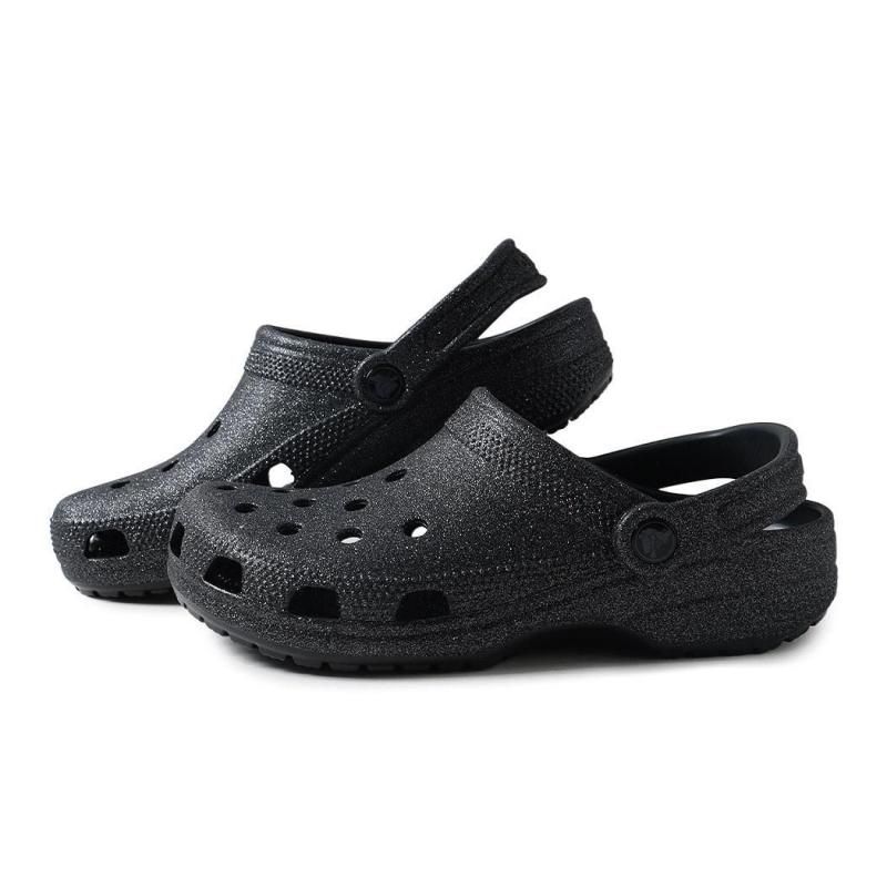 crocs CLASSIC GLITTER CLOG BLACK GLITTER å 饷å å å  饤   ֥å  205942-0WH