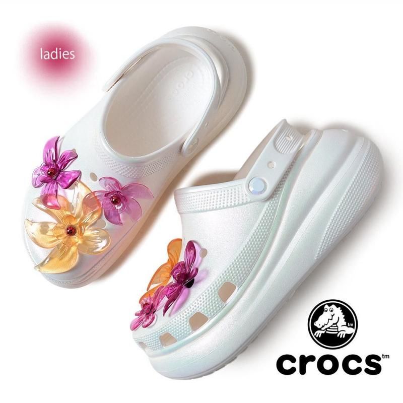 ぽなかすいたね　クロックス　白 ぽなかすいたね クロックス 白