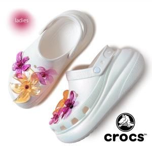 crocs CRUSH CLOG PEARLIZED FLORALS WHITE å å å  饤   ѡ   211629-100