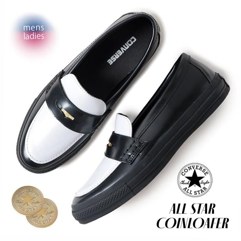 CONVERSE ALL STAR COINLOAFER BLACK/WHITE コンバース オールスター
