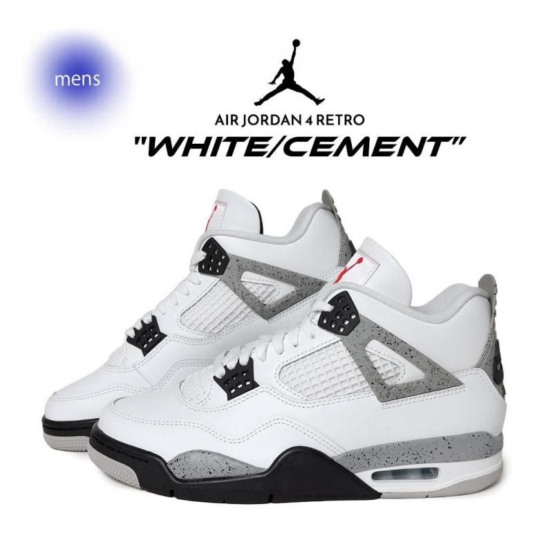 NIKE AIR JORDAN 4 RETRO WHITE/CEMENT ʥ  硼 ȥ ˡ (  ۥ磻ȥ 졼   FV5029-100 )