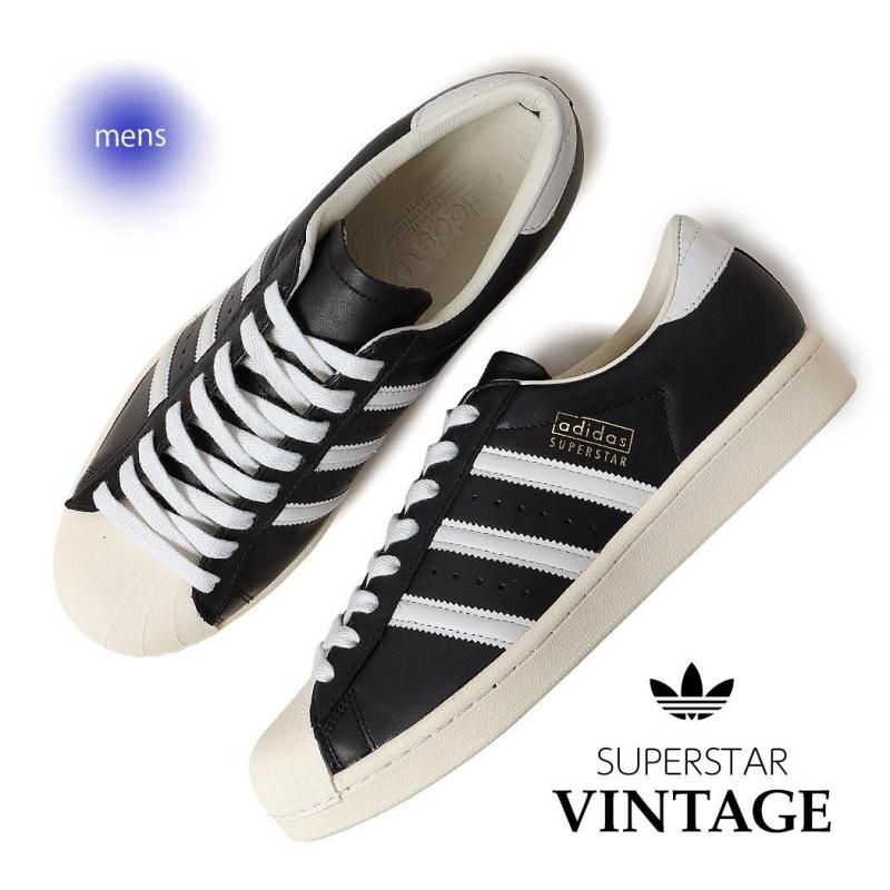 adidas SUPERSTAR VINTAGE BLACK WHITE アディダス スーパースター