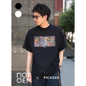 NOT OEM Picasso Guernica Tee BLACK WHITE Υå  ԥ ˥ T TEE (  ǥ   NOT-3 NOT-1 )