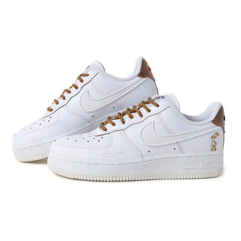 NIKE WMNS AIR FORCE 1 '07 LX GLITTER WHITE/BROWN ʥ  ե ˡ (  ۥ磻 ǥ 