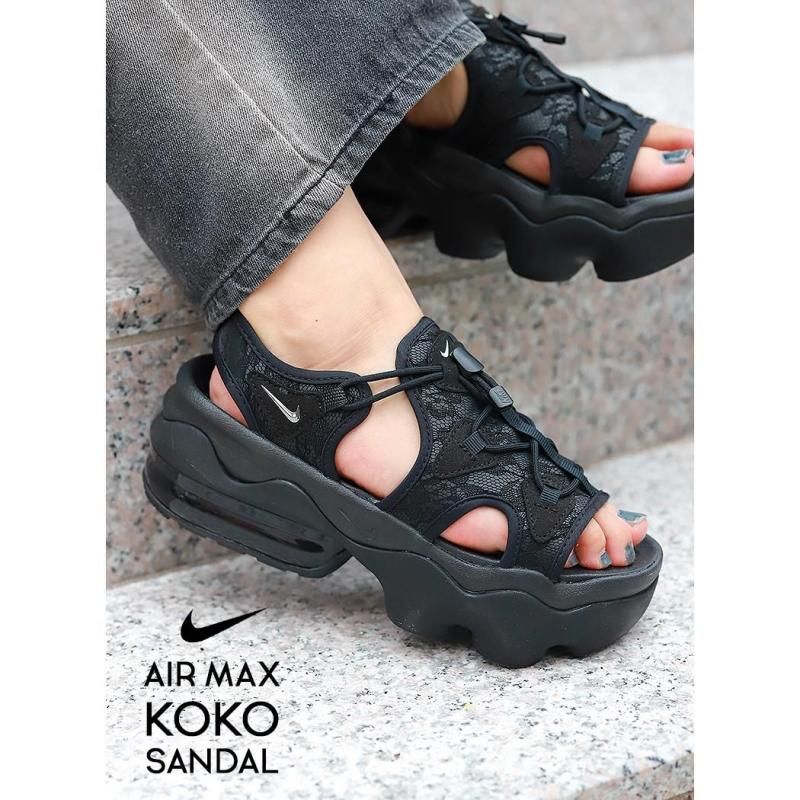 NIKE WMNS AIR MAX KOKO SANDAL BLACK/METALLIC SILVER ナイキ