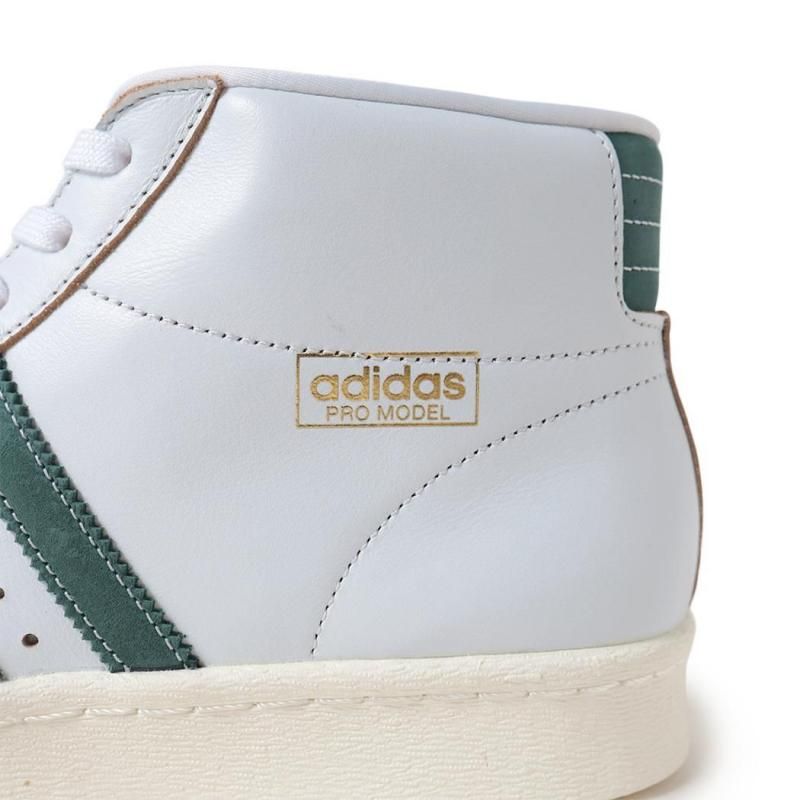 adidas PRO MODEL 80 ADV CRYSTAL WHITE/COLLEGE GREEN アディダス