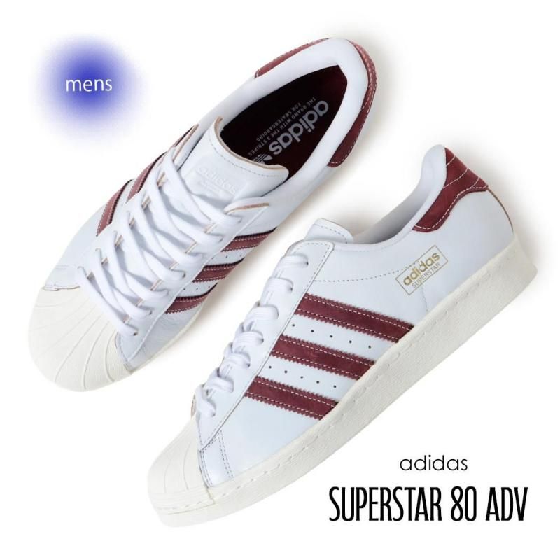 adidas SUPERSTAR 80 ADV WHITE/SHADOW RED アディダス スーパー