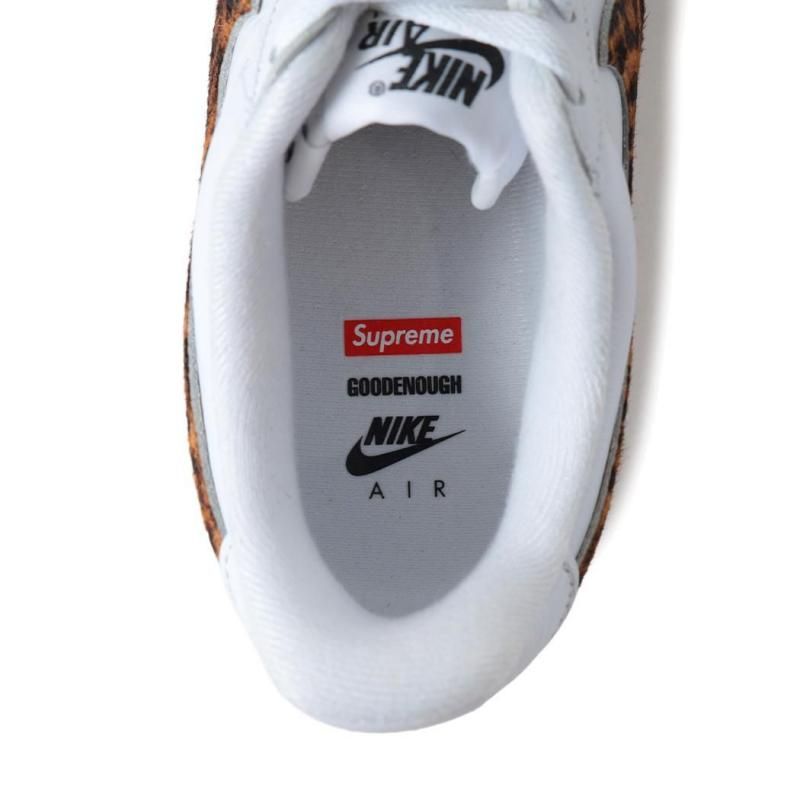 Supreme Air Force 1 ホワイト/レオパード GOODENOUGH × Supreme × Nike Air Force 1 Low White Leopard