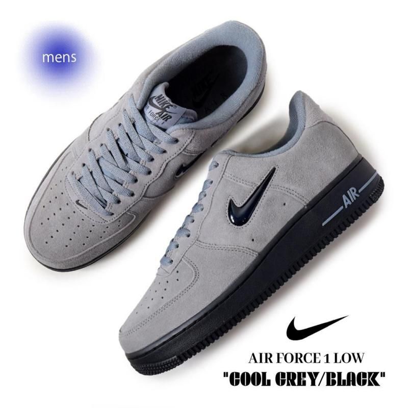 海外限定 NIKE AIR FORCE 1 LOW COOL GREY/BLACK ナイキ エア
