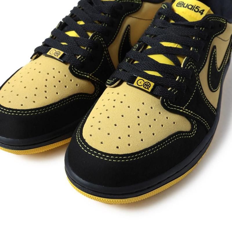 【人気モデル】ナイキ スニーカー イエロー/ブラック 海外限定 NIKE AIR FORCE 1 LOW QUAI 54 ナイキ エアフォース1